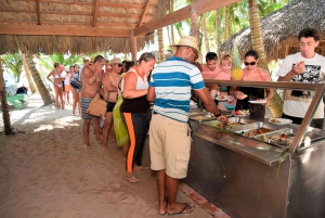 Fra Punta Cana: Saona Island katamaran og speedbåd ...