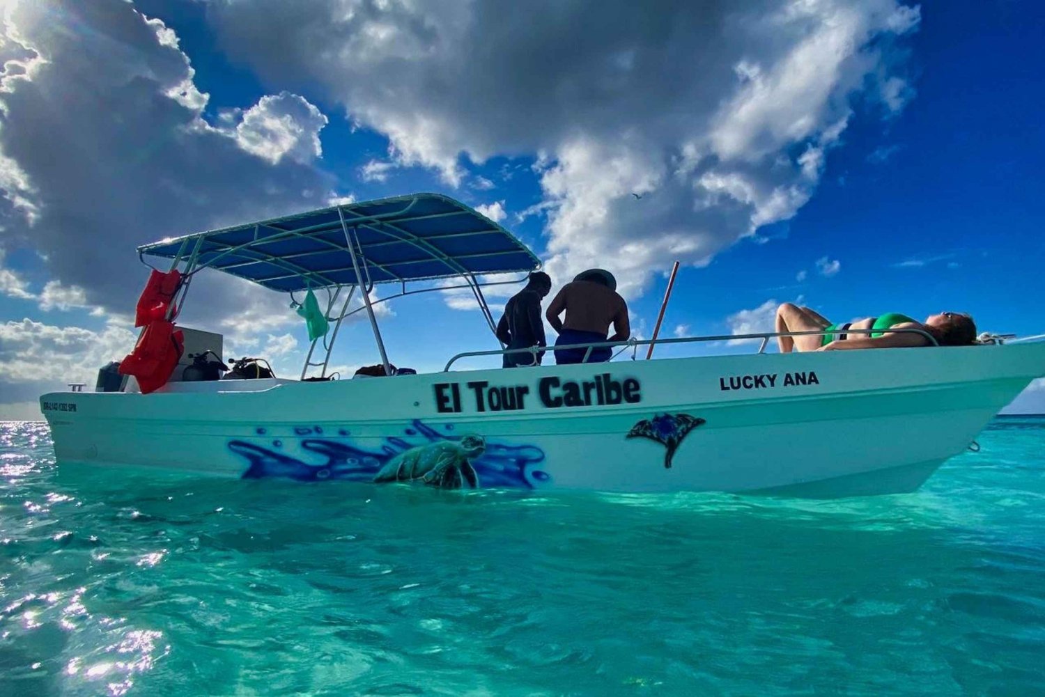 De Punta Cana: Viagem de 1 dia em um pequeno barco particular para a Ilha Saona