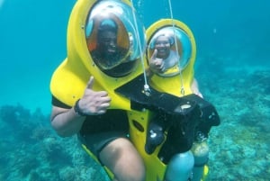 From Punta Cana: ScubaDoo, Snorkel & Glass Bottom Boat Tour