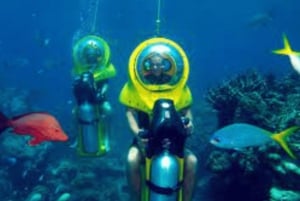 Da Punta Cana: ScubaDoo, Snorkel e tour in barca con fondo di vetro