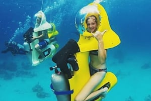 Da Punta Cana: ScubaDoo, Snorkel e tour in barca con fondo di vetro