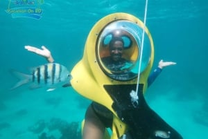 From Punta Cana: ScubaDoo, Snorkel & Glass Bottom Boat Tour