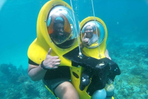From Punta Cana: ScubaDoo, Snorkel & Glass Bottom Boat Tour