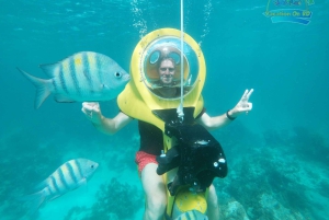 From Punta Cana: ScubaDoo, Snorkel & Glass Bottom Boat Tour