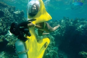 From Punta Cana: ScubaDoo, Snorkel & Glass Bottom Boat Tour