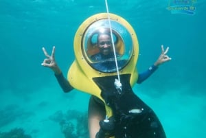 From Punta Cana: ScubaDoo, Snorkel & Glass Bottom Boat Tour
