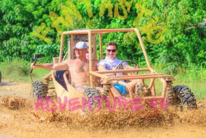 De Bávaro: Passeio de buggy 44 até a praia e o cenote de Macau