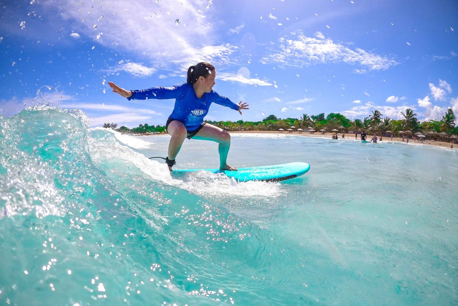 Całodniowy surfing w Punta Cana – lekcje, plaża i zabawa