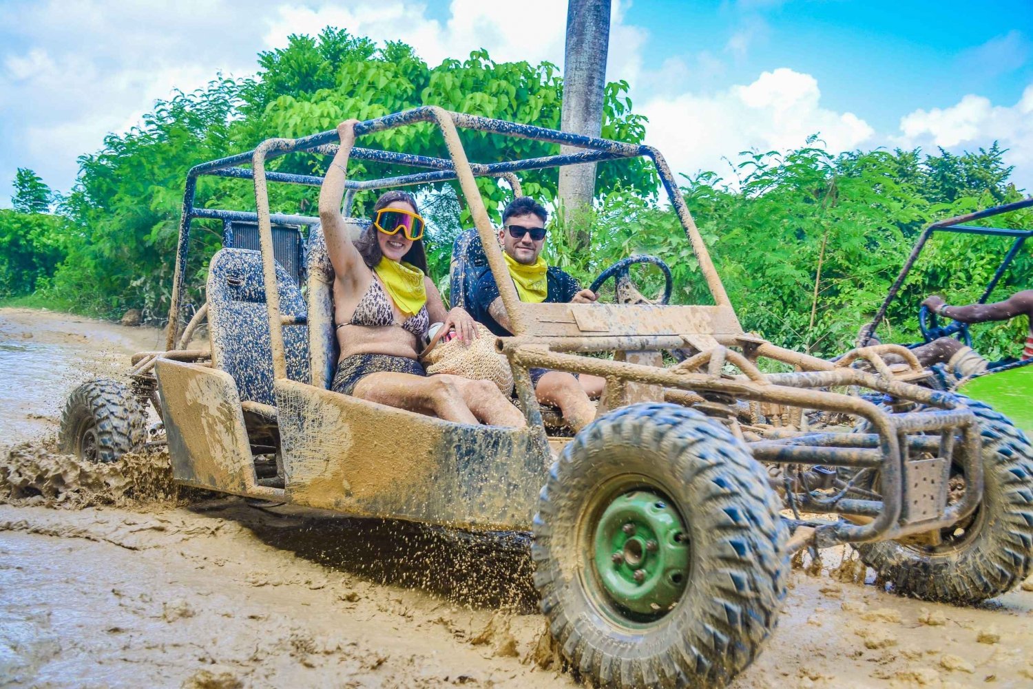 Punta Cana : Buggy avec transport, cenote et plage de Macao