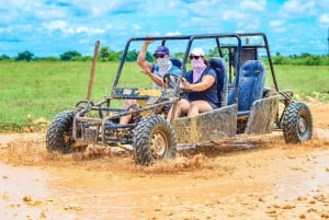 Punta Cana : Buggy avec transport, cenote et plage de Macao