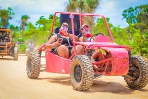 Punta Cana : Visite d'une demi-journée en buggy à la campagne et à la plage de Macao