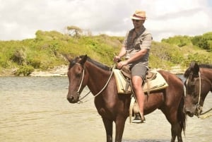 Passeios a cavalo, degustação de café e chocolate e praia de Macau