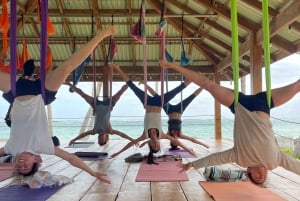 Las Galeras: Yoga matinal ou yoga aéreo na Villa Serena