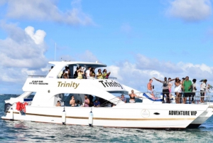 Party boat catamaran trinity| snorkeling| private beach