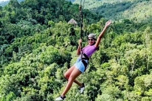 Private:Amber Cove: Zipline, Waterfalls, and Lunch Tour