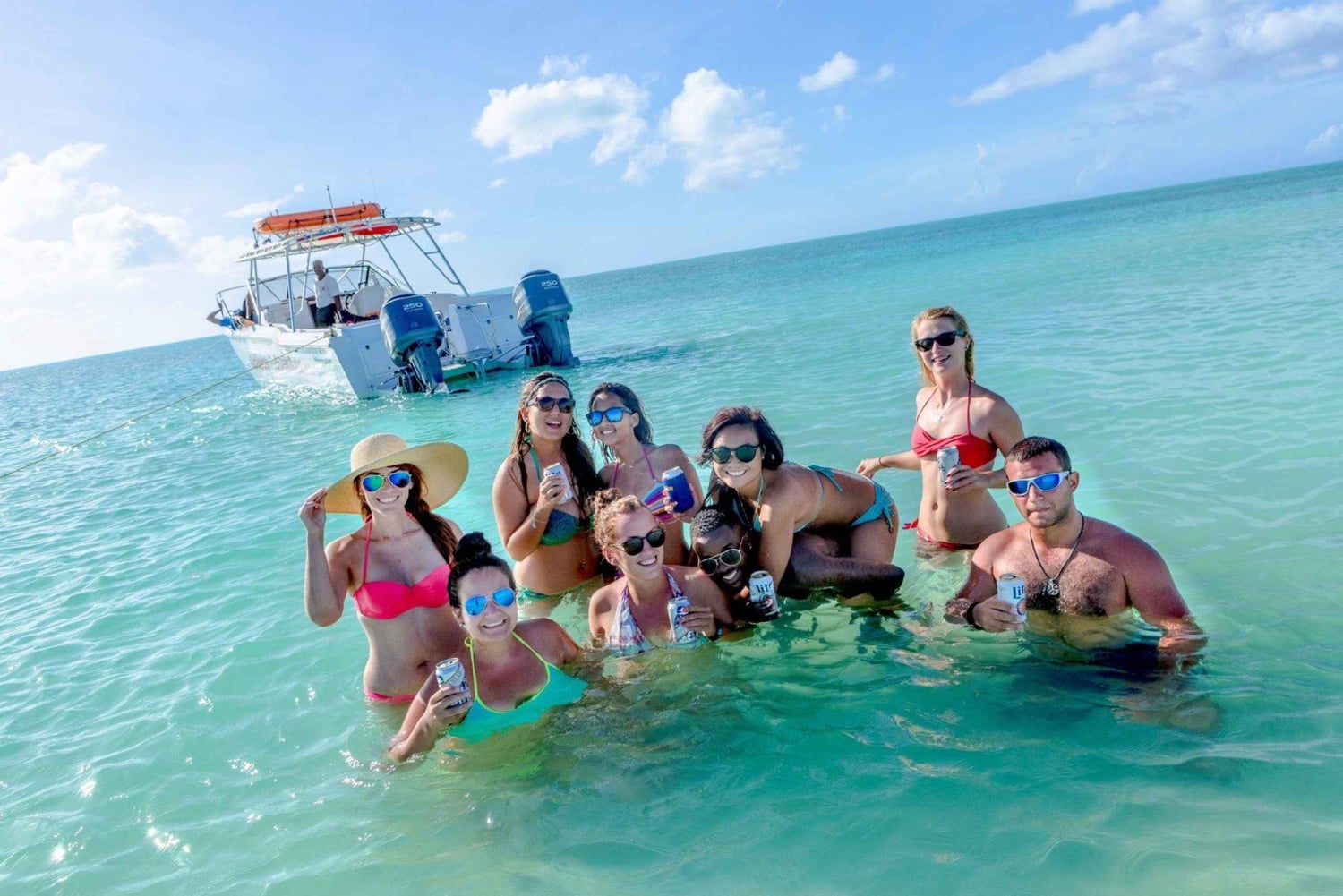 Excursion privée de luxe en hors-bord vers l'île de Saona avec open bar