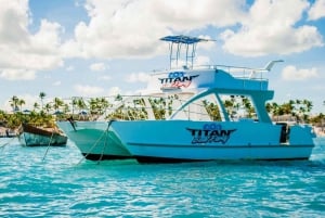 Bateau privé à Punta Cana, boissons gratuites et transport privé inclus