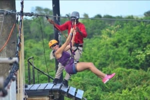 Privat buggytur, zipline og fossbassengtur i Punta Cana