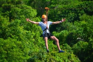 Privat buggytur, zipline og fossbassengtur i Punta Cana