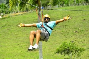 Privat: Punta Cana ZipLine Adventure med hængebro