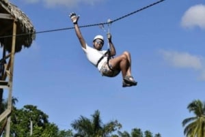 Privat: Punta Cana ZipLine Adventure med hængebro