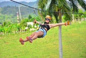 Privat: Punta Cana ZipLine Adventure med hængebro