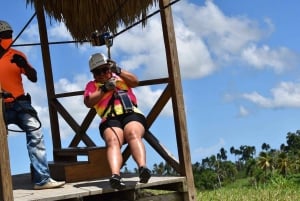 Privat: Punta Cana ZipLine Adventure med hængebro