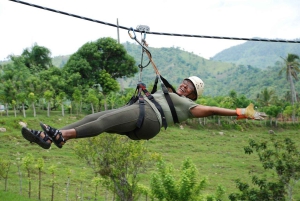 Privat: Punta Cana ZipLine Adventure med hængebro