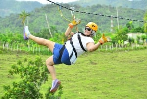 Privat: Punta Cana ZipLine Adventure med hængebro