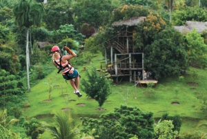 Privat: Punta Cana ZipLine Adventure med hengebro