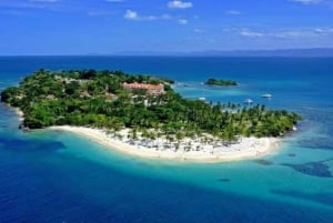 Privat Rincón-stranden og Bacardi-øya fra Punta Cana
