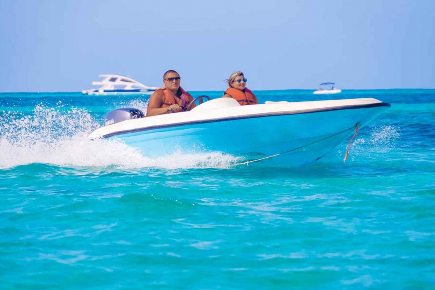 Experiencia en lancha rápida privada en Punta Cana con snorkel