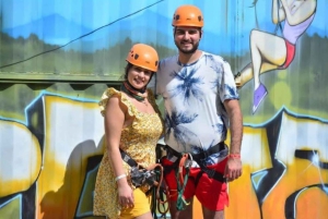 Aventura privada de tirolesa na selva e montanhas de Anamuya