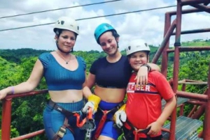 Aventura privada de tirolesa na selva e montanhas de Anamuya
