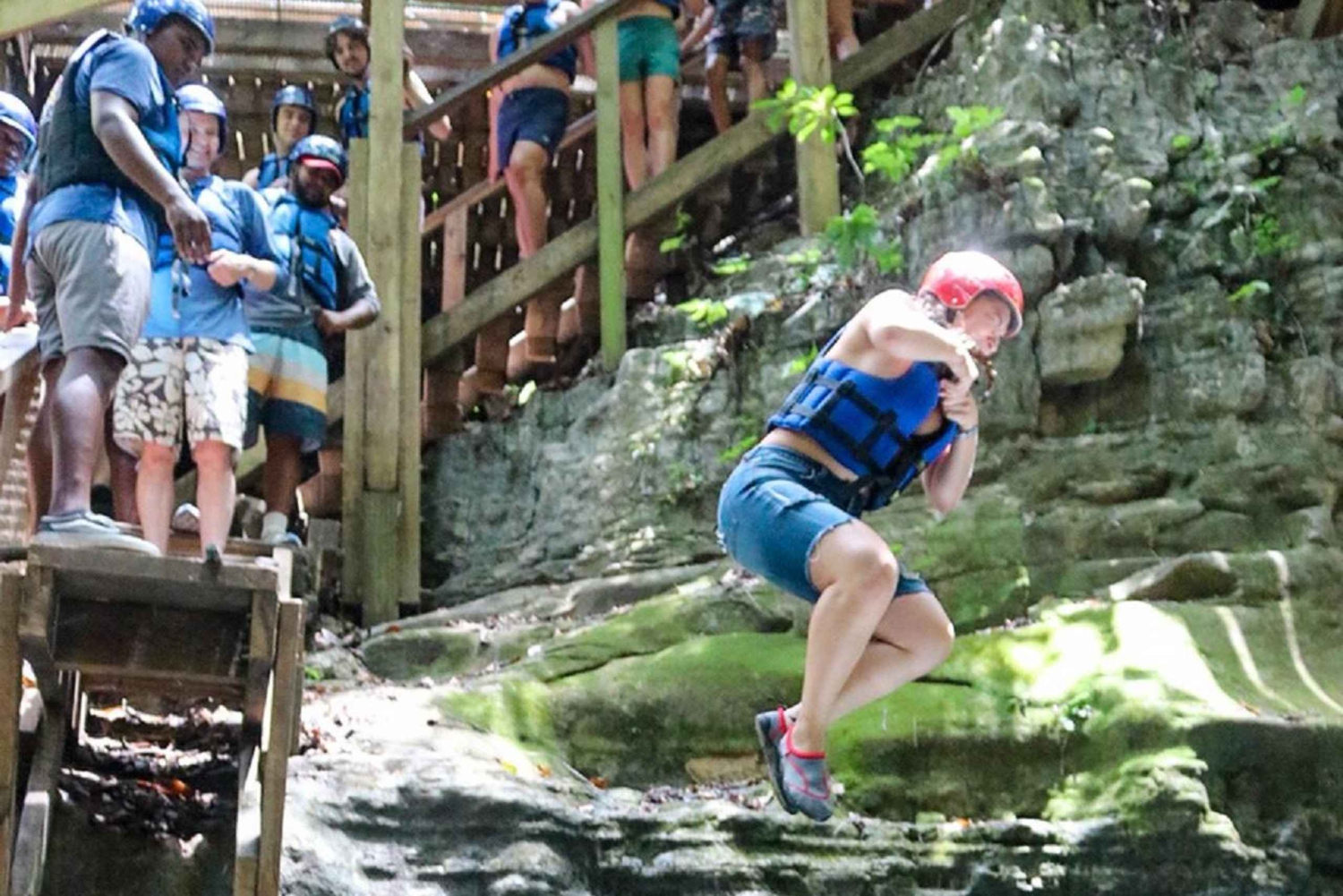 Puerto Plata: AdrenTrip 'Water and Air' Challenge with Waterfalls and Zipline