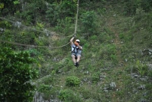 Puerto Plata: Desafío AdrenTrip 'Agua y Aire' con Cascadas y Zipline