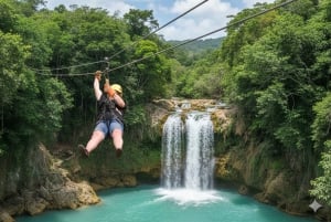 Puerto Plata: AdrenTrip 'Water and Air' Challenge with Waterfalls and Zipline