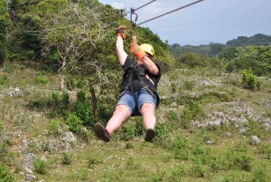 Puerto Plata: AdrenTrip 'Water and Air' Challenge with Waterfalls and Zipline
