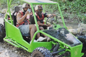 Puerto Plata: 'Double Dip' Buggy Adventure on the Beach and River