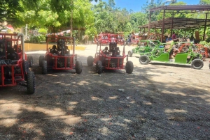 Puerto Plata: 'Double Dip' Buggy Adventure on the Beach and River