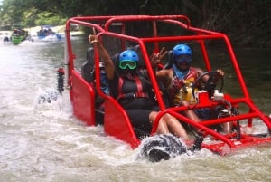 Puerto Plata: 'Double Dip' Buggy Adventure on the Beach and River