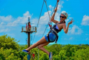 Punta Cana: Adrenalin Halbtagestour Zip Line