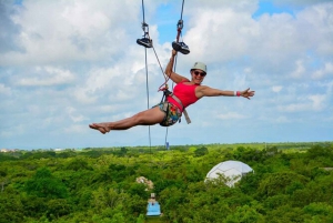 Punta Cana: Tour adrenalinico di mezza giornata con la Zip Line