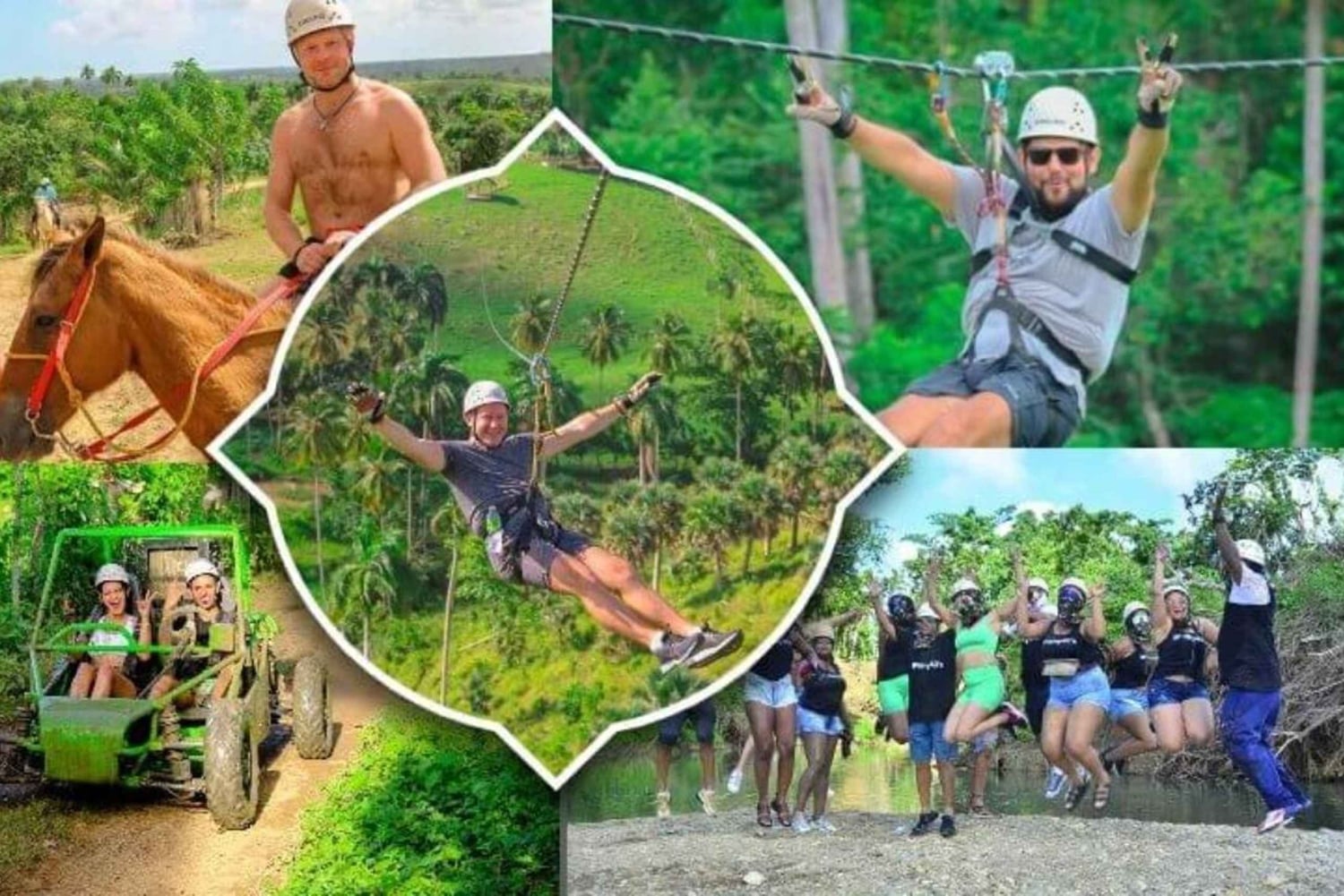 Punta Cana Adventures: Buggy, ridning og ziplining