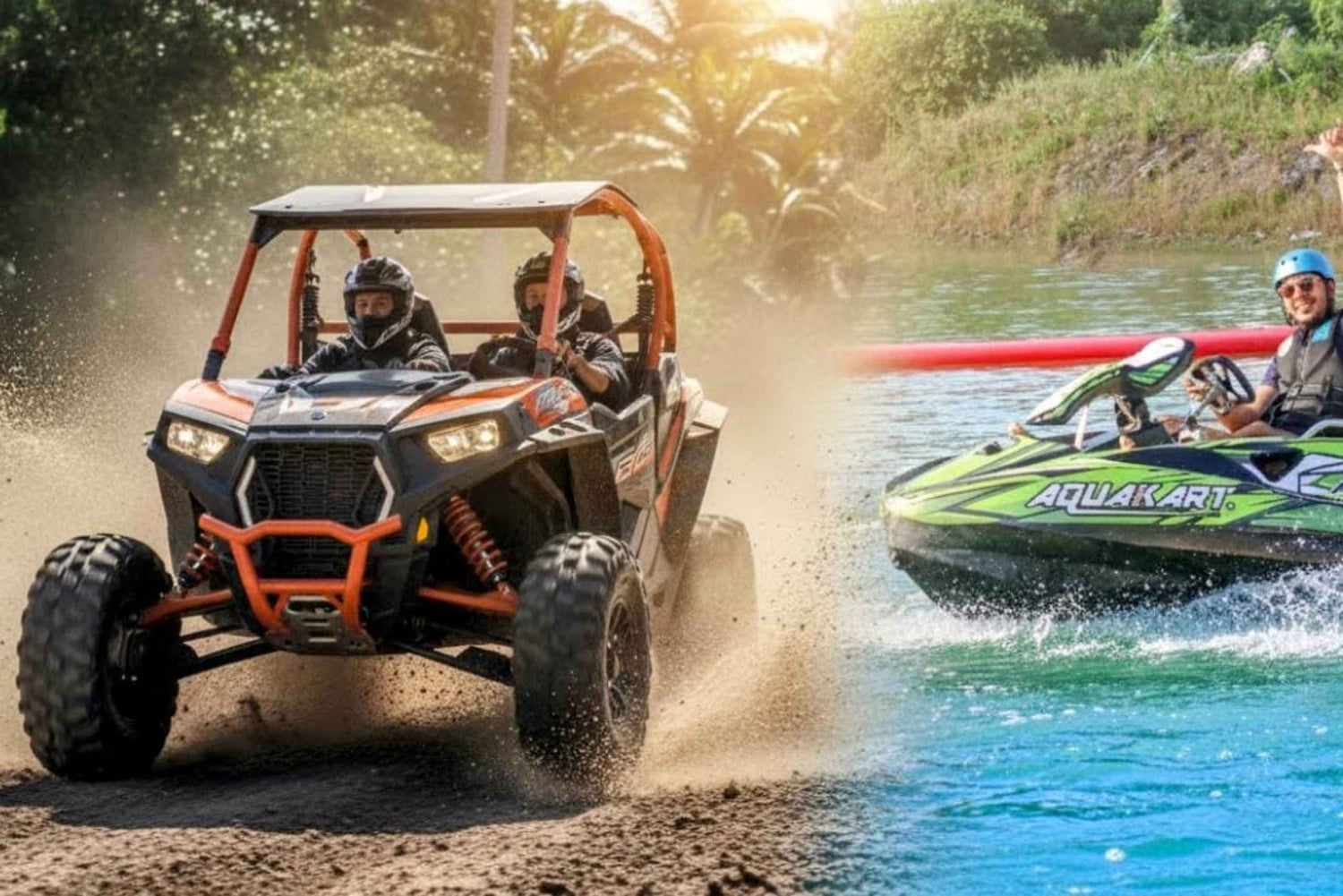Punta Cana: Aqua Adventure: Quad ATV & Aqua Karts Experience