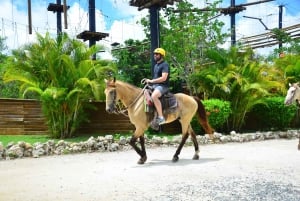 Punta Cana: Bávaro Adventure Park Horse Riding & Waterfalls