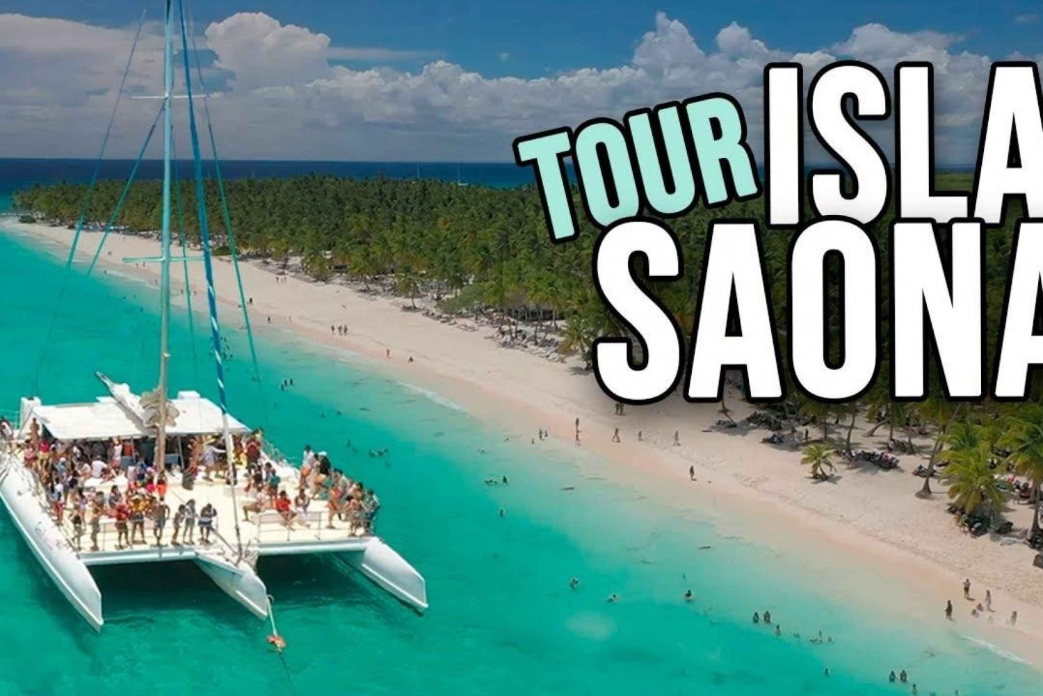 Punta Cana: Excursión de un día a Isla Saona con fiesta en catamarán