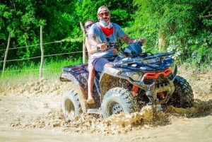 Punta cana : Off road buggy seikkailu cenote luolassa uiminen ja Beach