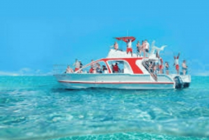 Punta Cana: Cana Cana: Party Boat + Snorkeling Music Drink Fruit