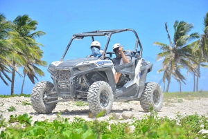 Punta Cana: Polaris 4x4 Tour, Ziplining, and Waterfall Pool